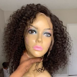 LACE FRONTAL KINKY CURLY WIG 12” (12A Grade)